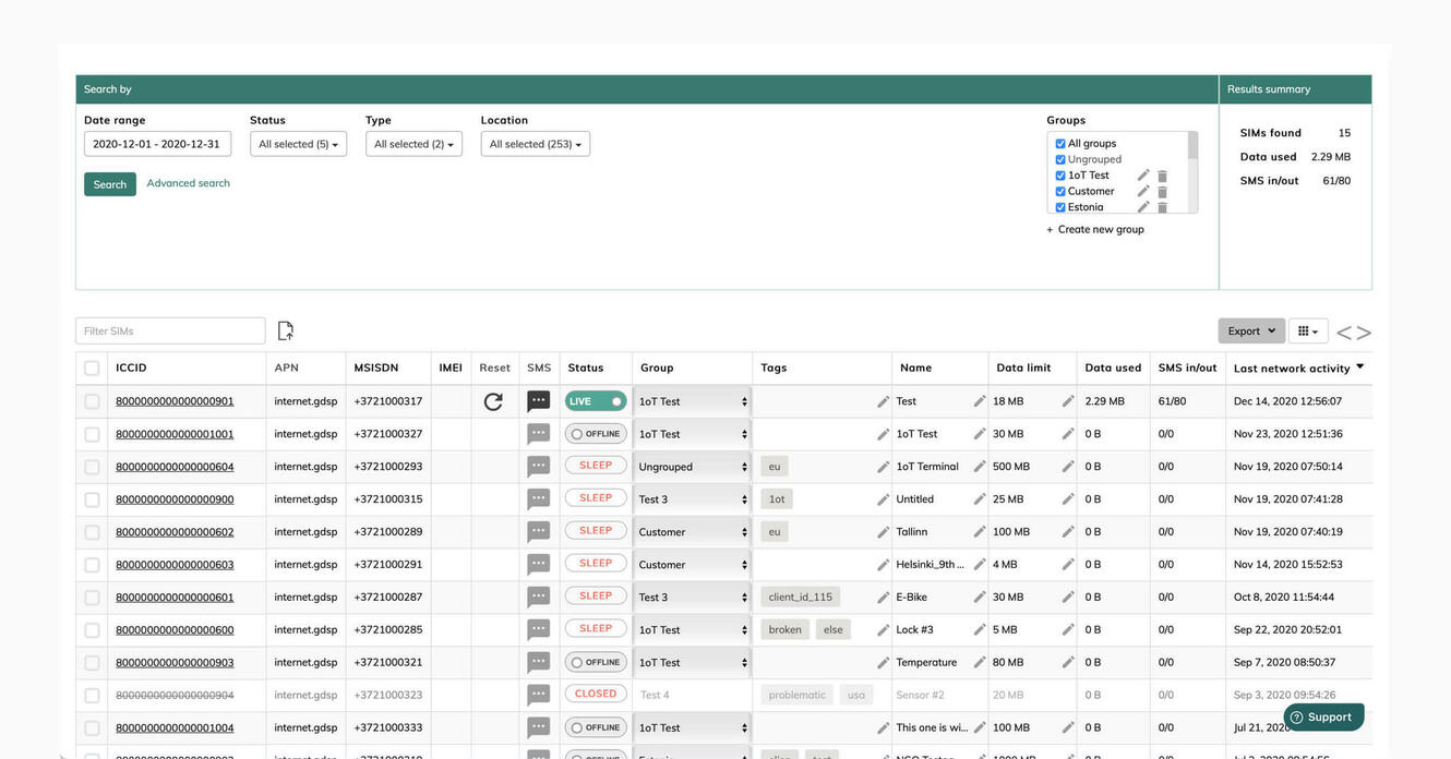 Old screenshot that I found about how 1oT Terminal started out